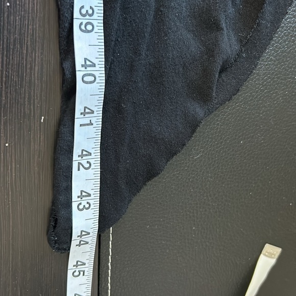 FRANK and EILEEN Tee Lab Asymmetrical Skirt FLEECE Black Raw Hem Sz S - Picture 11 of 13